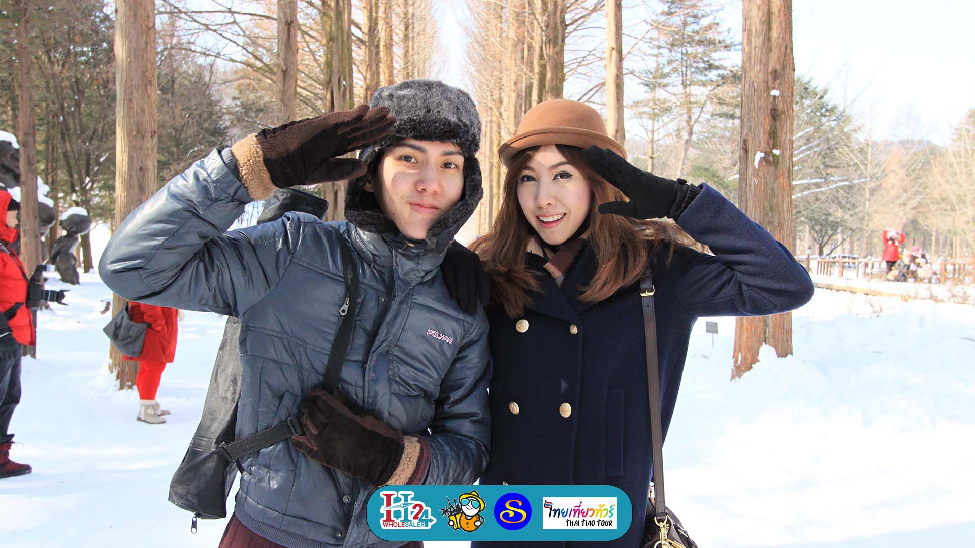 กรุ๊ปจอยหน้าร้านเกาหลี เดินทางช่วงหน้าหนาว เล่นสกีหิมะสนุกมาก